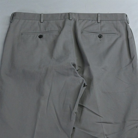 Lands' End 38 x 29 Gray‎ Tailored Fit Flat Front Mens Chino Pants - Picture 6 of 7